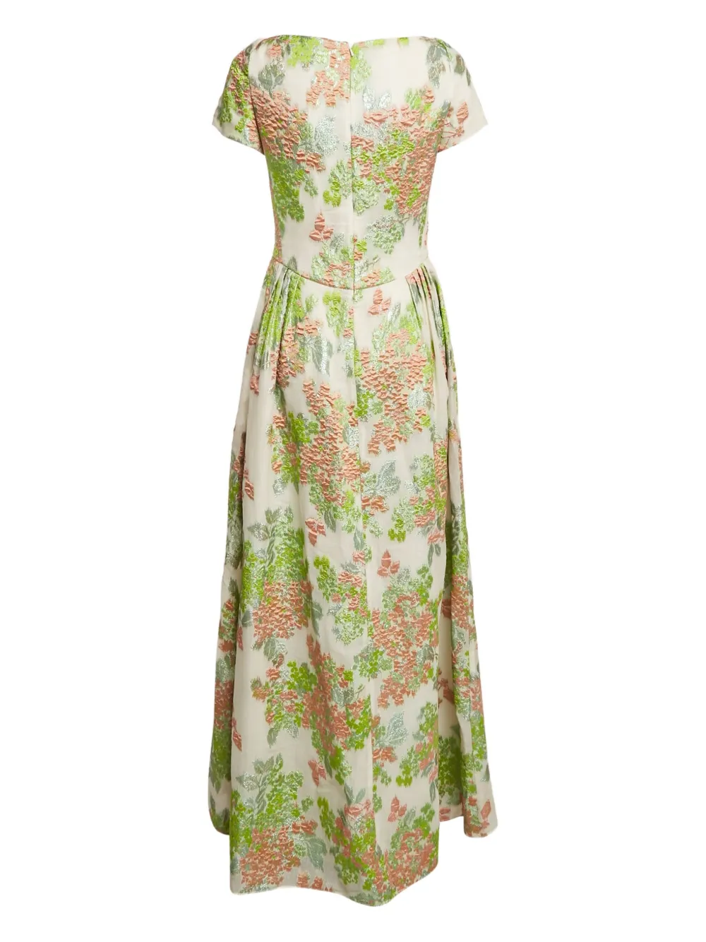 Max Mara Jurk met bloemjacquard - Beige