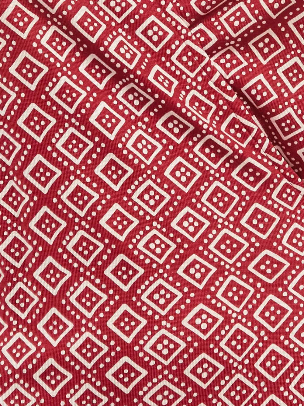 DVF Diane von Furstenberg Wikkeljurk met geometrische print - Rood