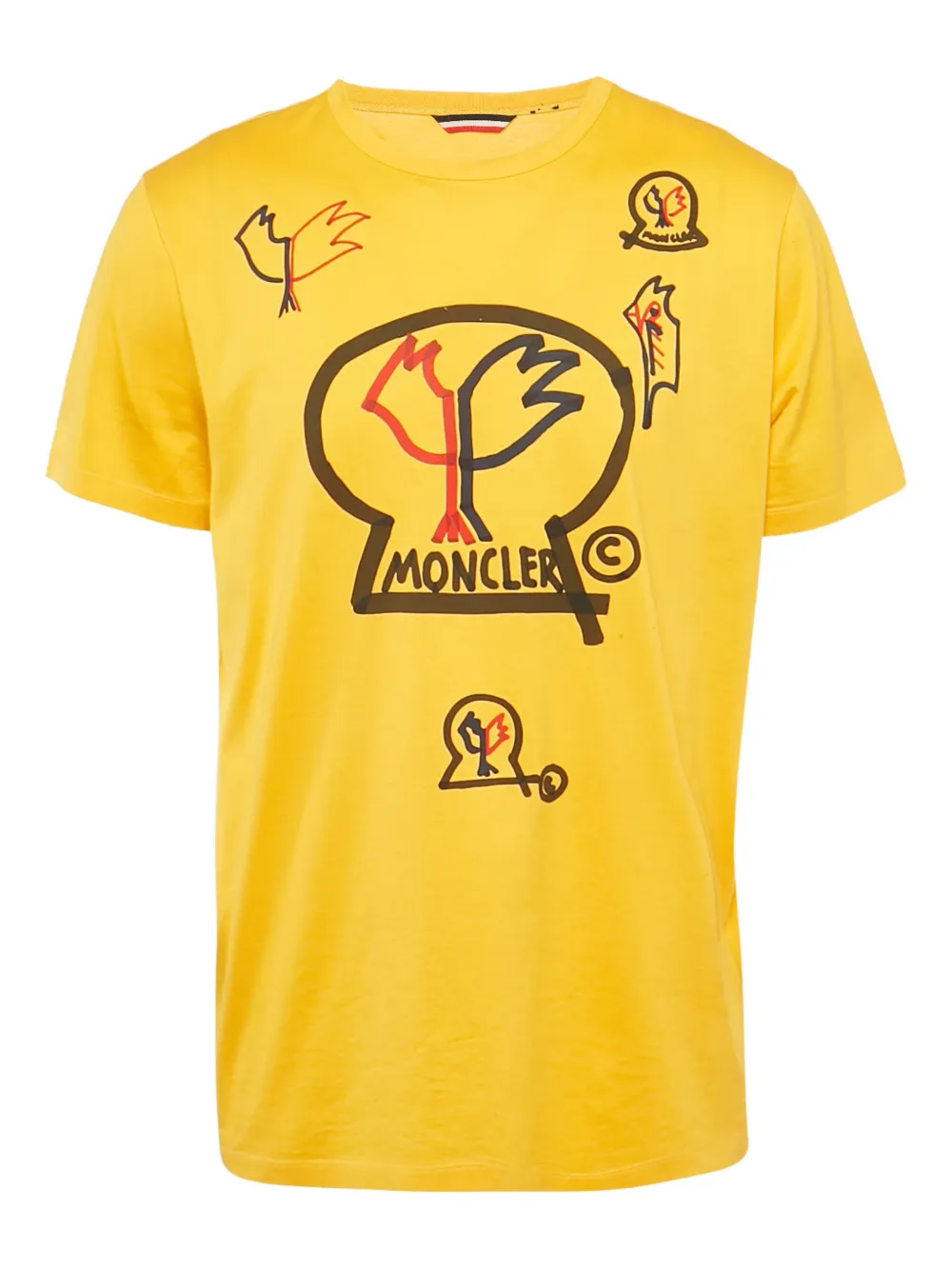 Moncler playera de algodón con estampado gráfico | amarillo | Image 1