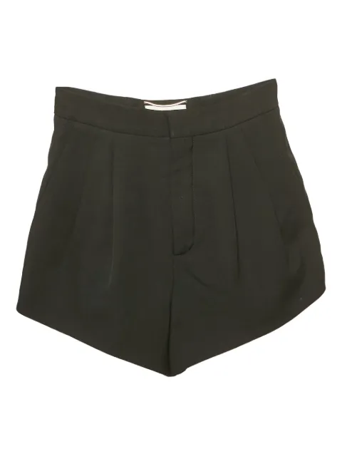 Saint Laurent Pre-Owned pleated-front wool shorts