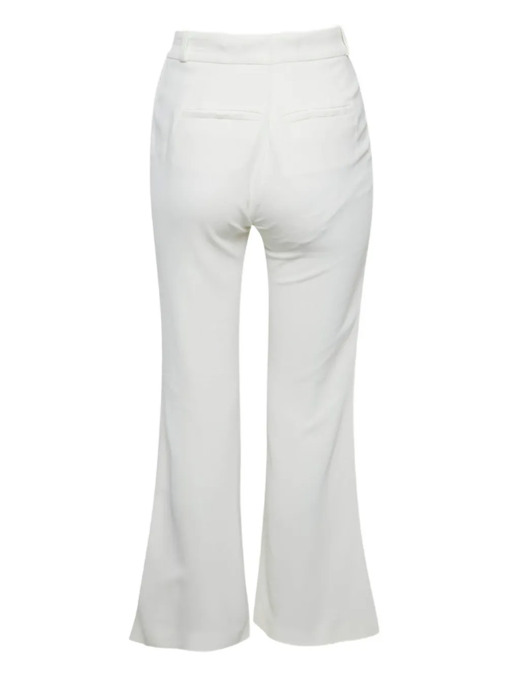 Roberto Cavalli Cr�pe flared broek - Wit