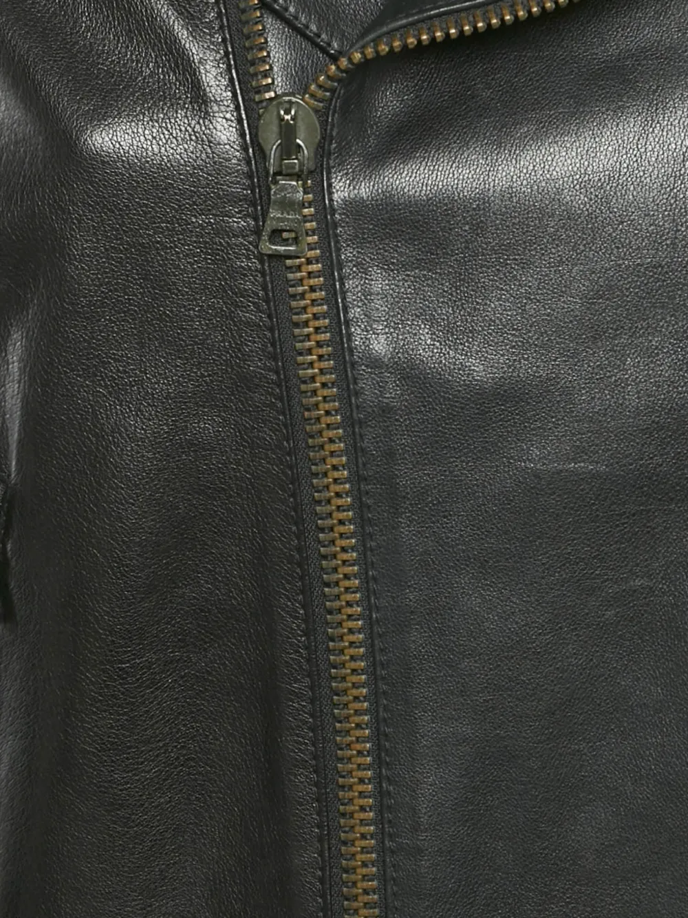 Pre-owned Prada Leather Zip-up Jacket In Black