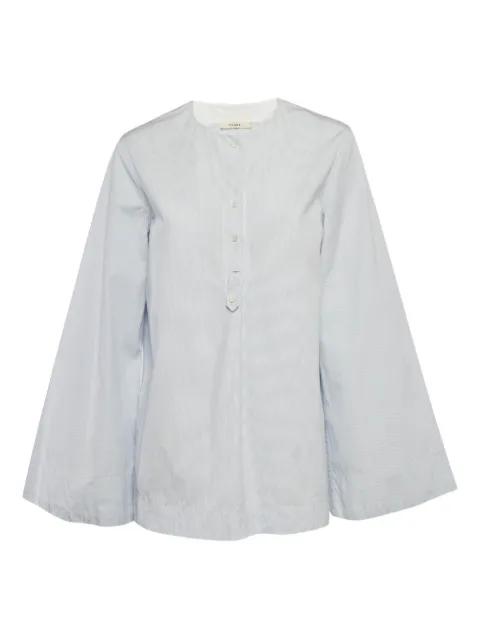 Celine Pre-Owned top con mangas acampanadas y motivo de rayas