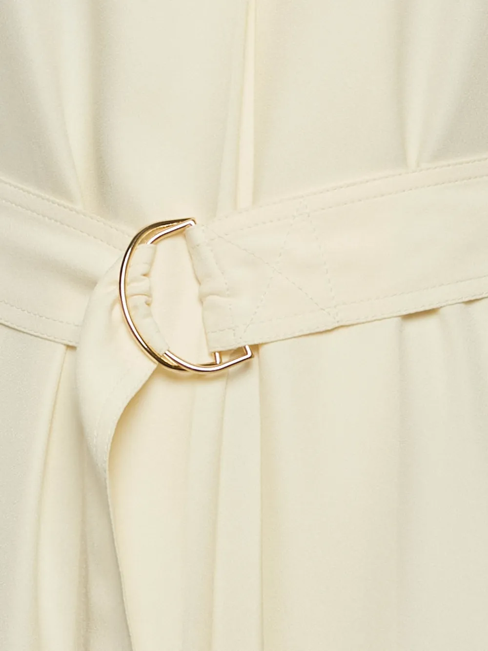 Burberry Pre-Owned Cr�pe jurk met ceintuur - Wit