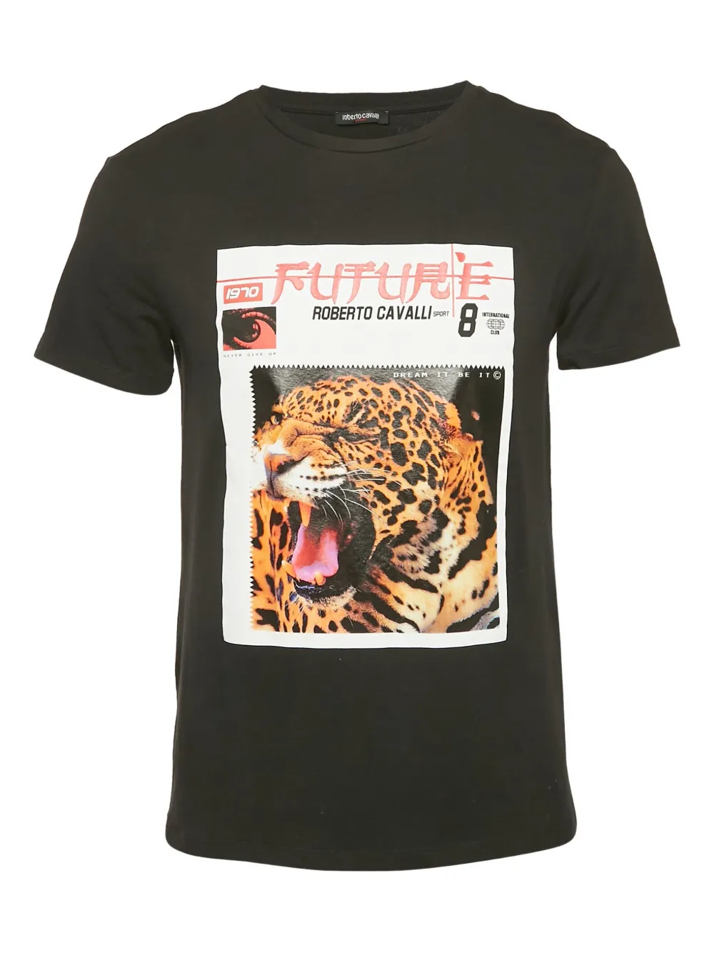 Roberto Cavalli playera con estampado de jaguar | negro | Image 1