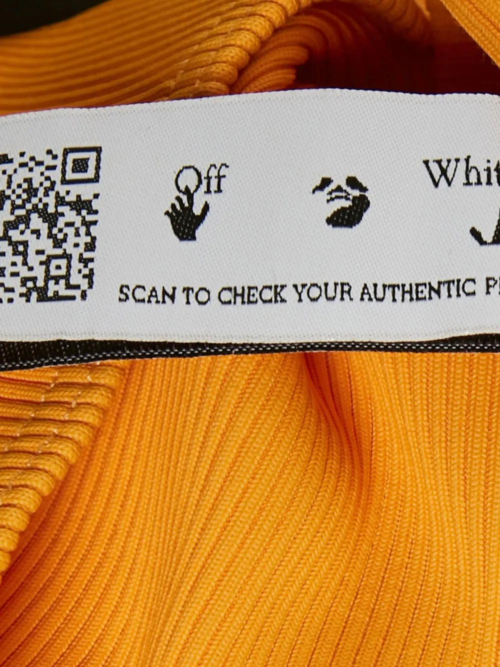 OFF-WHITE Pre-owned Ribbed Racerback Top In Orange