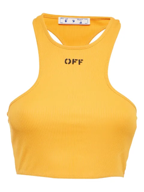 Off-White Pre-Owned ribbed racerback top