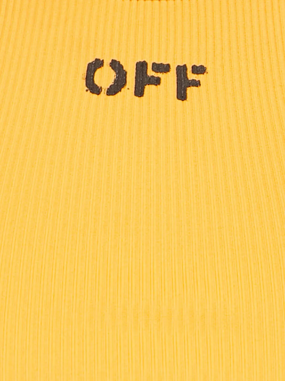 OFF-WHITE Pre-owned Ribbed Racerback Top In Orange