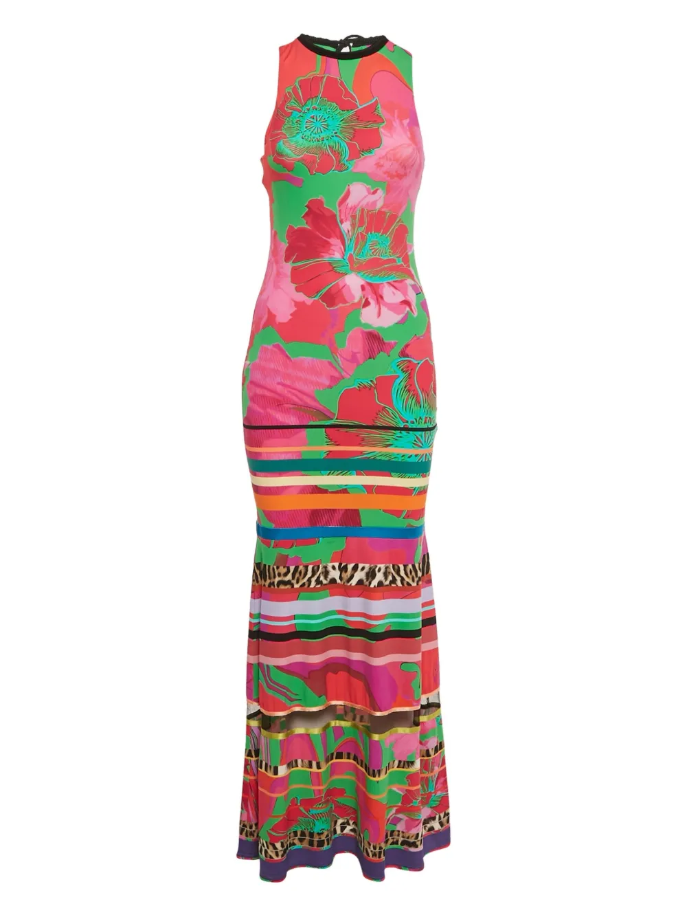 Roberto Cavalli Vintage Abito con stampa a fiori - Rosa