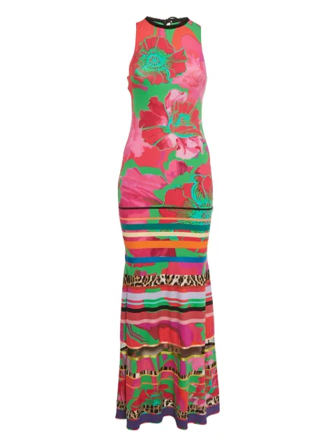 Roberto Cavalli Vintage floral-print jersey maxi dress