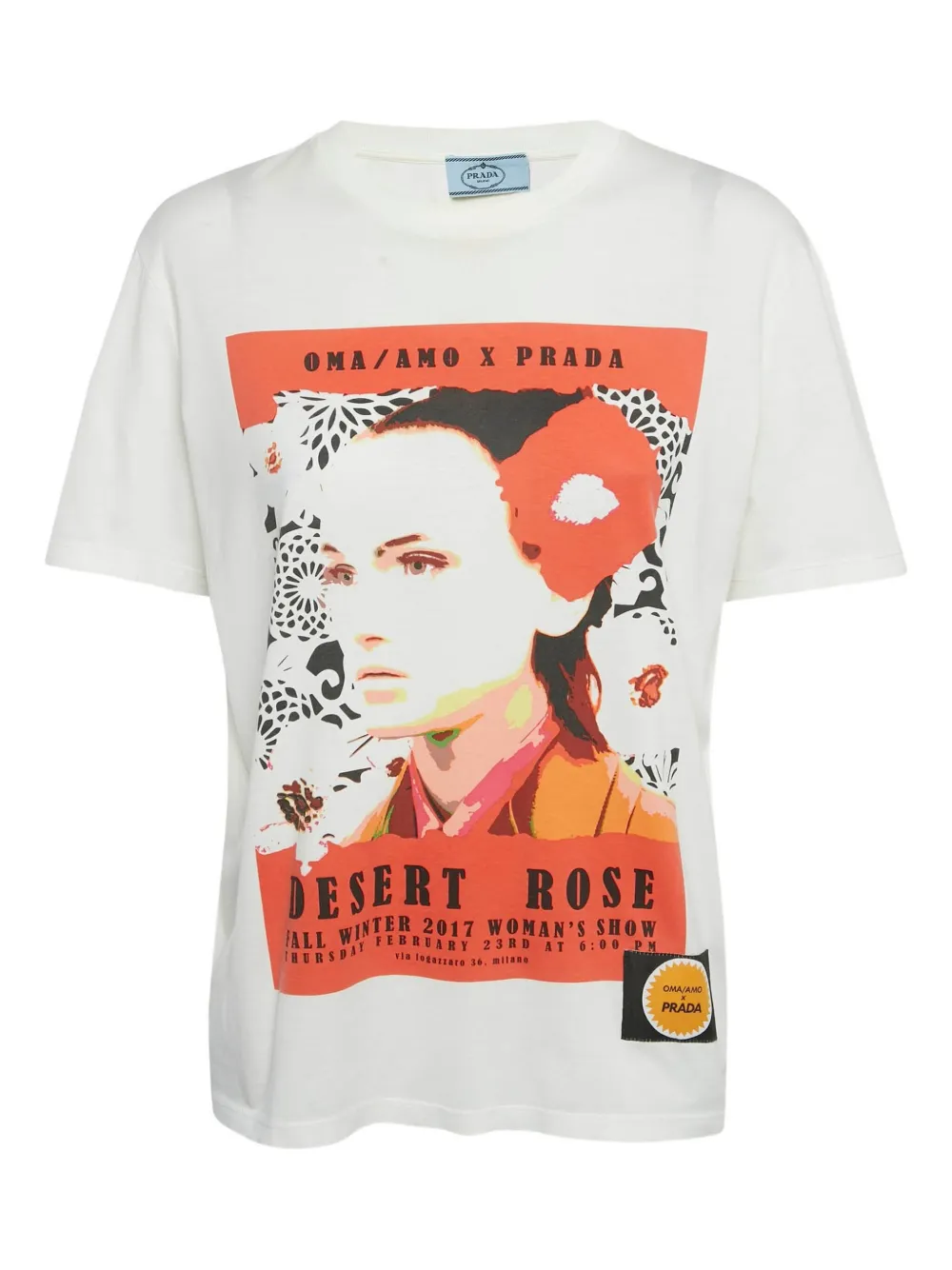 Prada Pre-Owned playera con estampado gráfico | blanco | Image 1