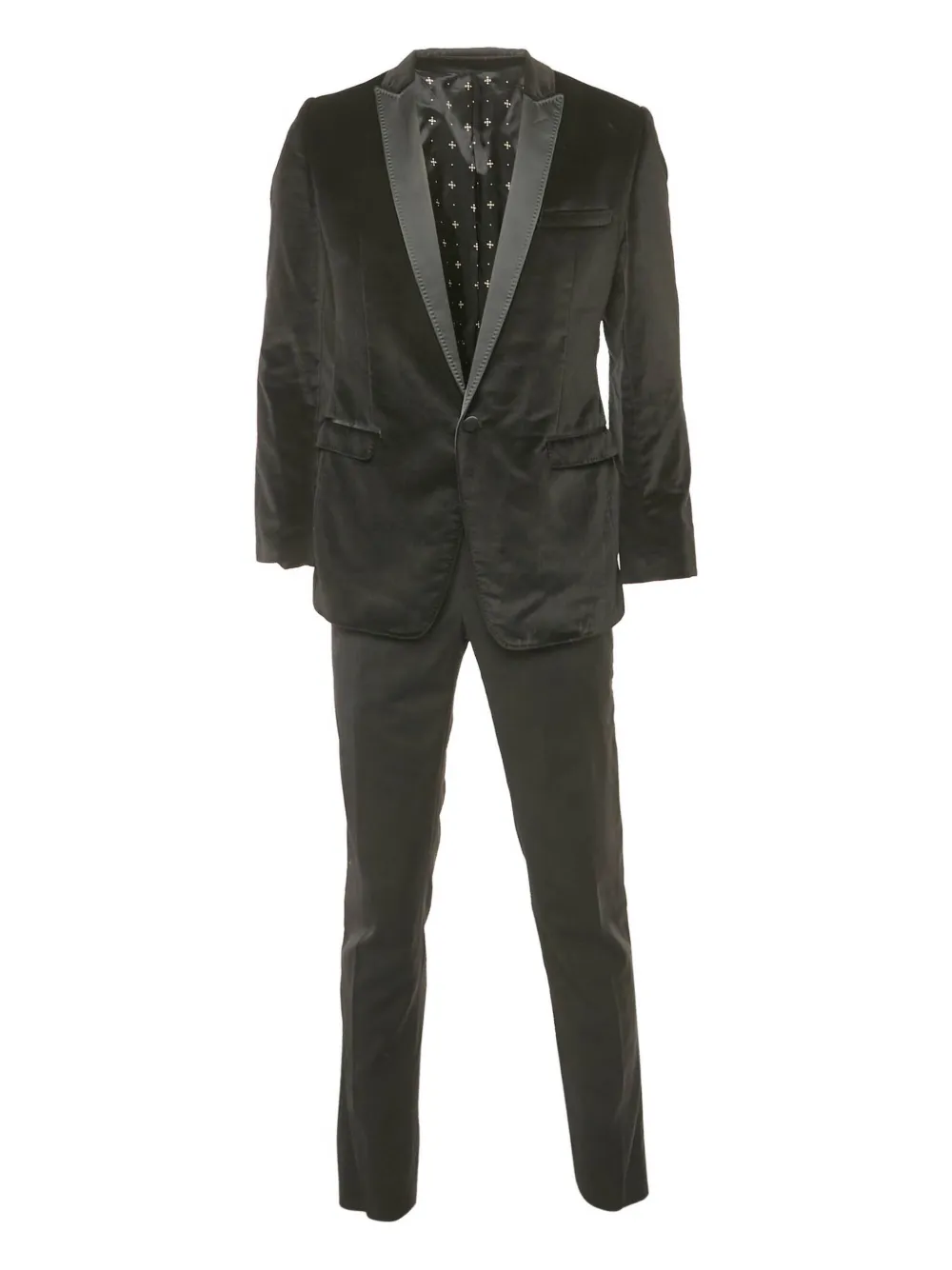 Dolce & Gabbana Pre-Owned velvet suit set (set of two) | Black | Image 1