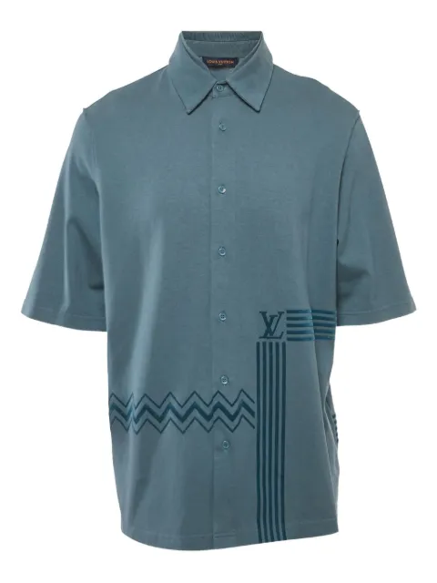 Louis Vuitton Pre-Owned camisa con motivo chevron