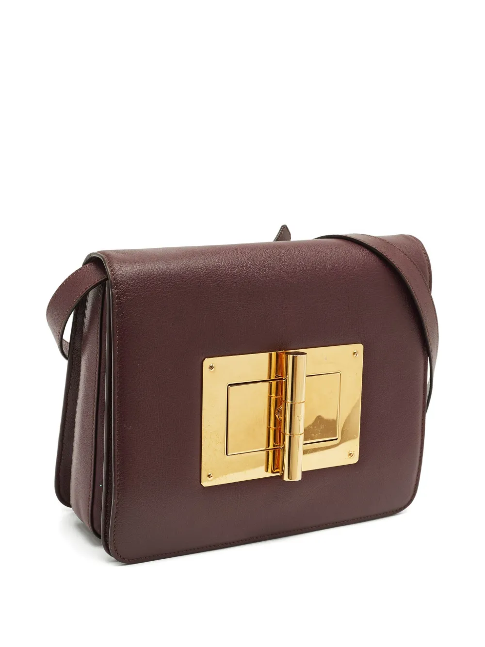 TOM FORD Pre-owned Natalia Leather Shoulder Bag In Red