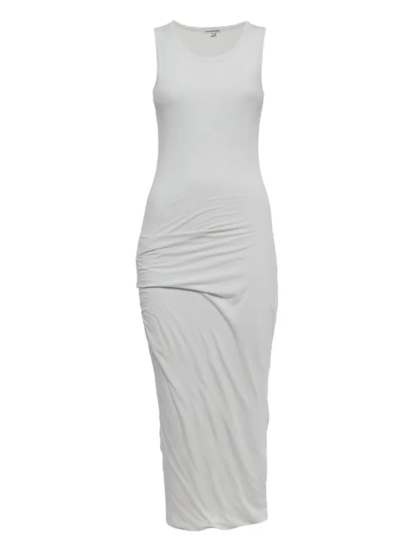 james perse ruched sleeveless dress Ruched Tank Dress