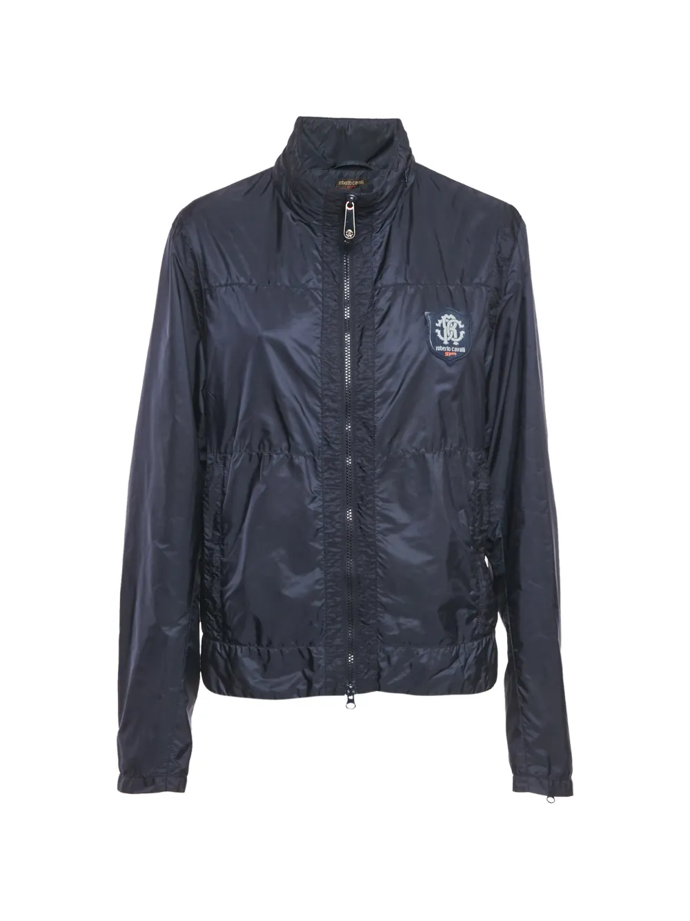 Roberto Cavalli Giacca leggera con logo - Blu