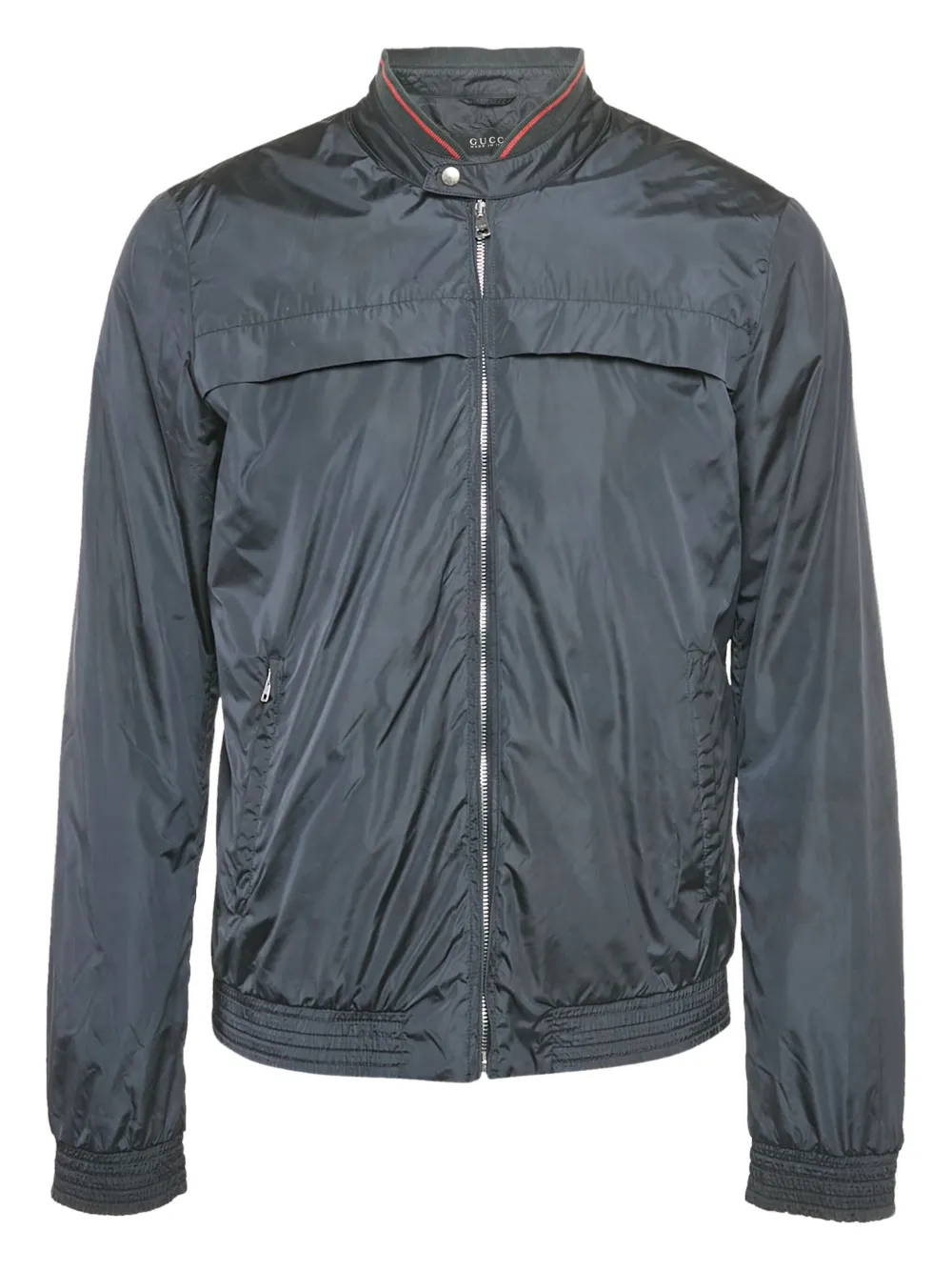 Gucci Pre-Owned chamarra con ribete de canalé y cierre | azul | Image 1