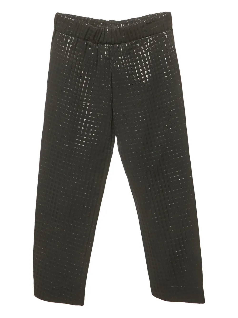 Marni Pre-Owned lurex check trousers | Black | Image 1