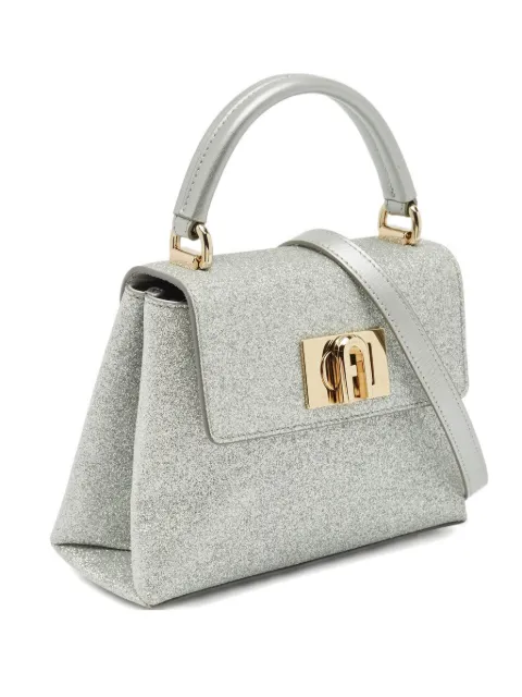 Furla mini 1927 glitter tote bag