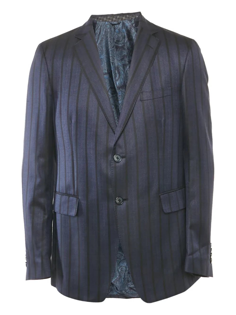 Etro Pre-Owned Blazer a righe - Blu