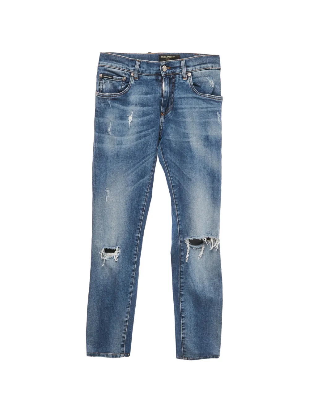 Dolce & Gabbana Pre-Owned Jeans con effetto vissuto - Blu