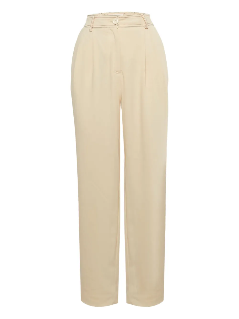 Pre-owned See By Chloé Contrast-stitch Trousers In Neutral
