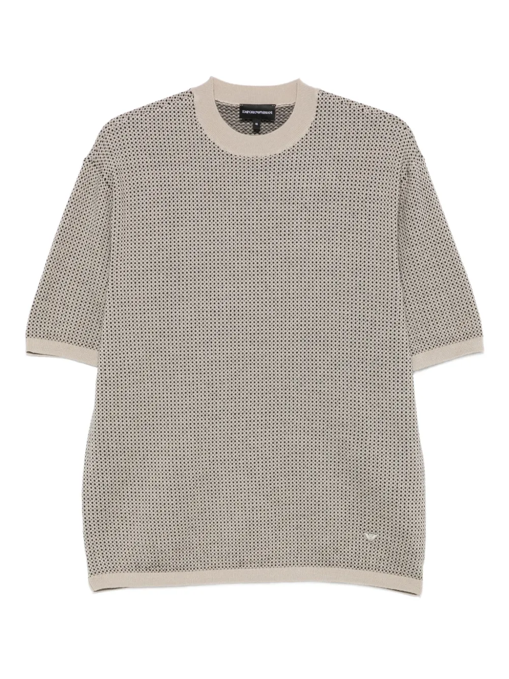 Emporio Armani Short-sleeve Sweater In Brown