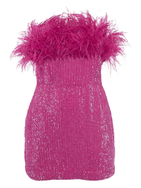 Retrofete vestido corto con lentejuelas