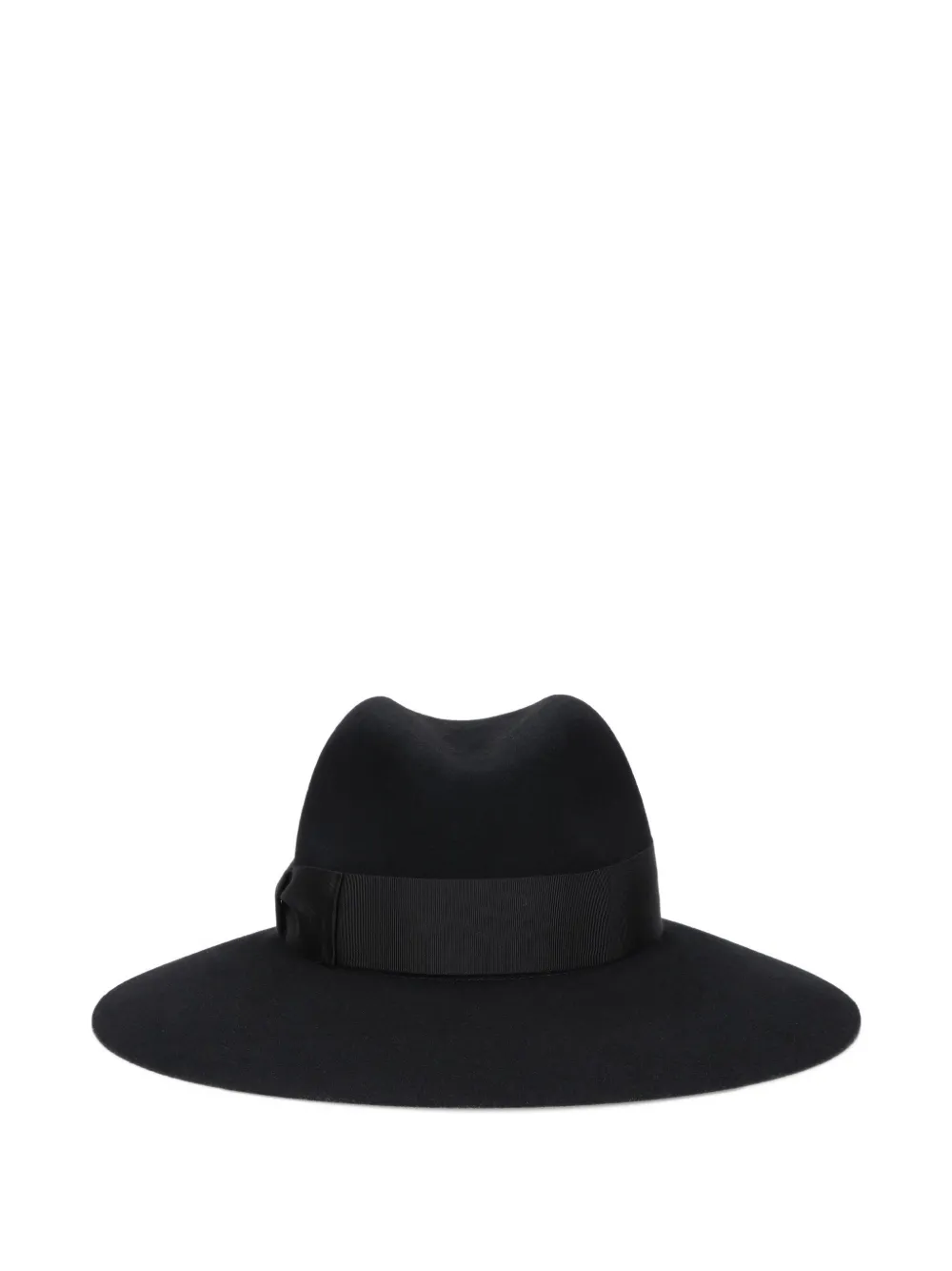 Borsalino fine wool felt ribbon hat - Zwart