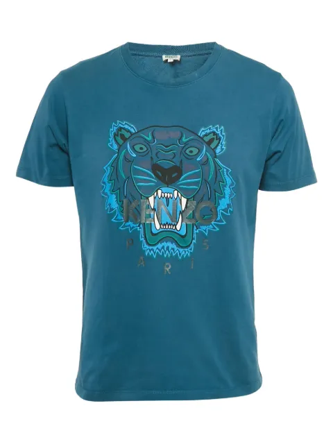 Kenzo Pre-Owned tiger-print cotton T-shirt