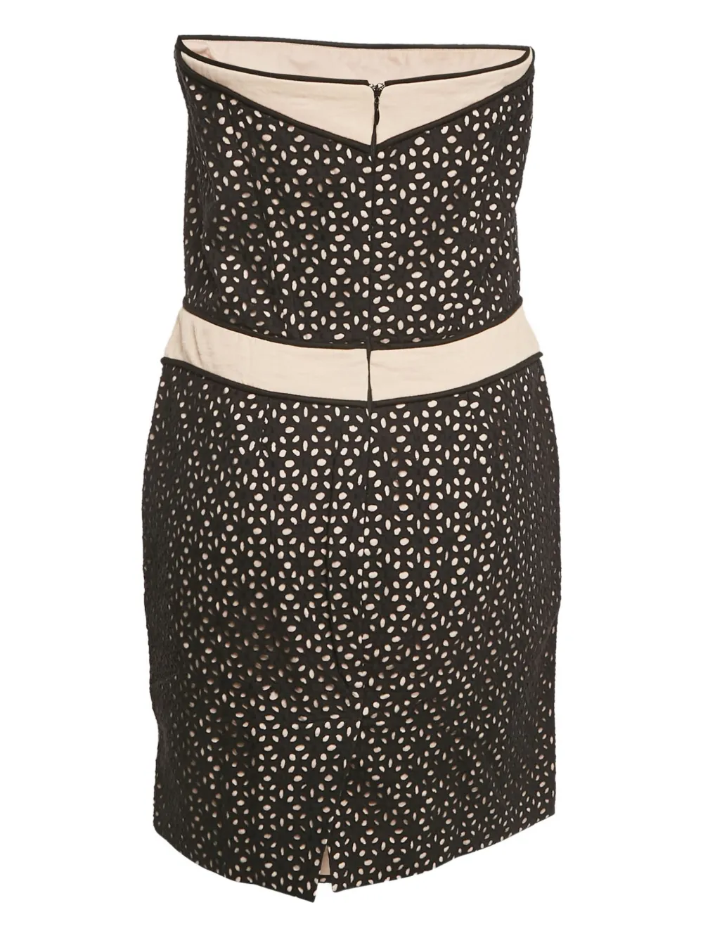 Maje Strapless midi-jurk - Zwart