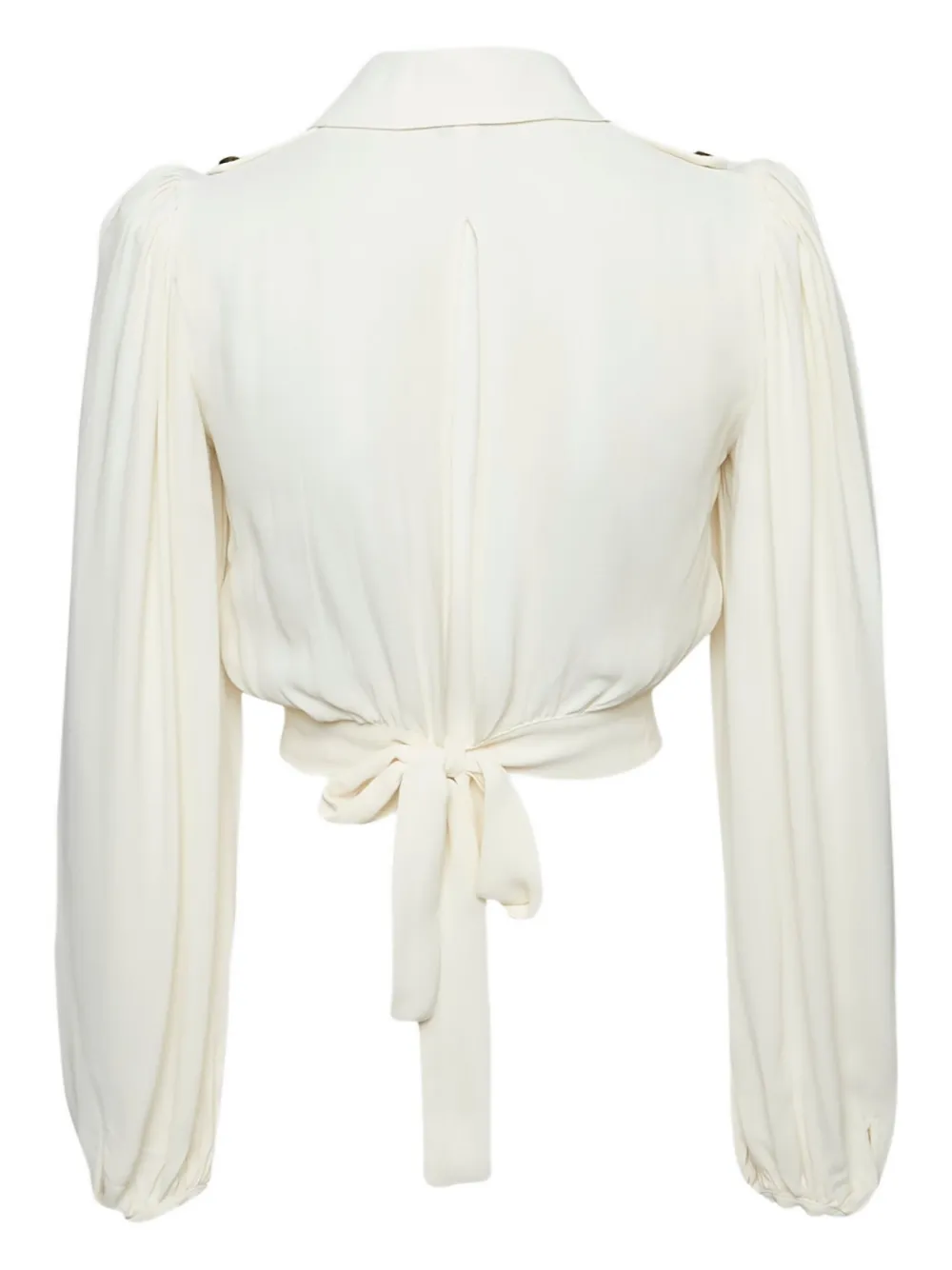 Elisabetta Franchi button-detail tie-up blouse | Image 2