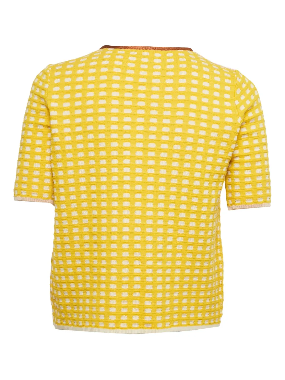 Pre-owned Missoni Patterned Knit Cardigan In Yellow