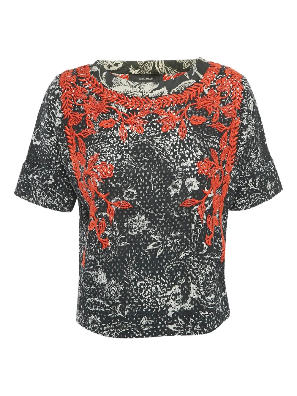 ISABEL MARANT Besticktes Top | Schwarz | Image 1