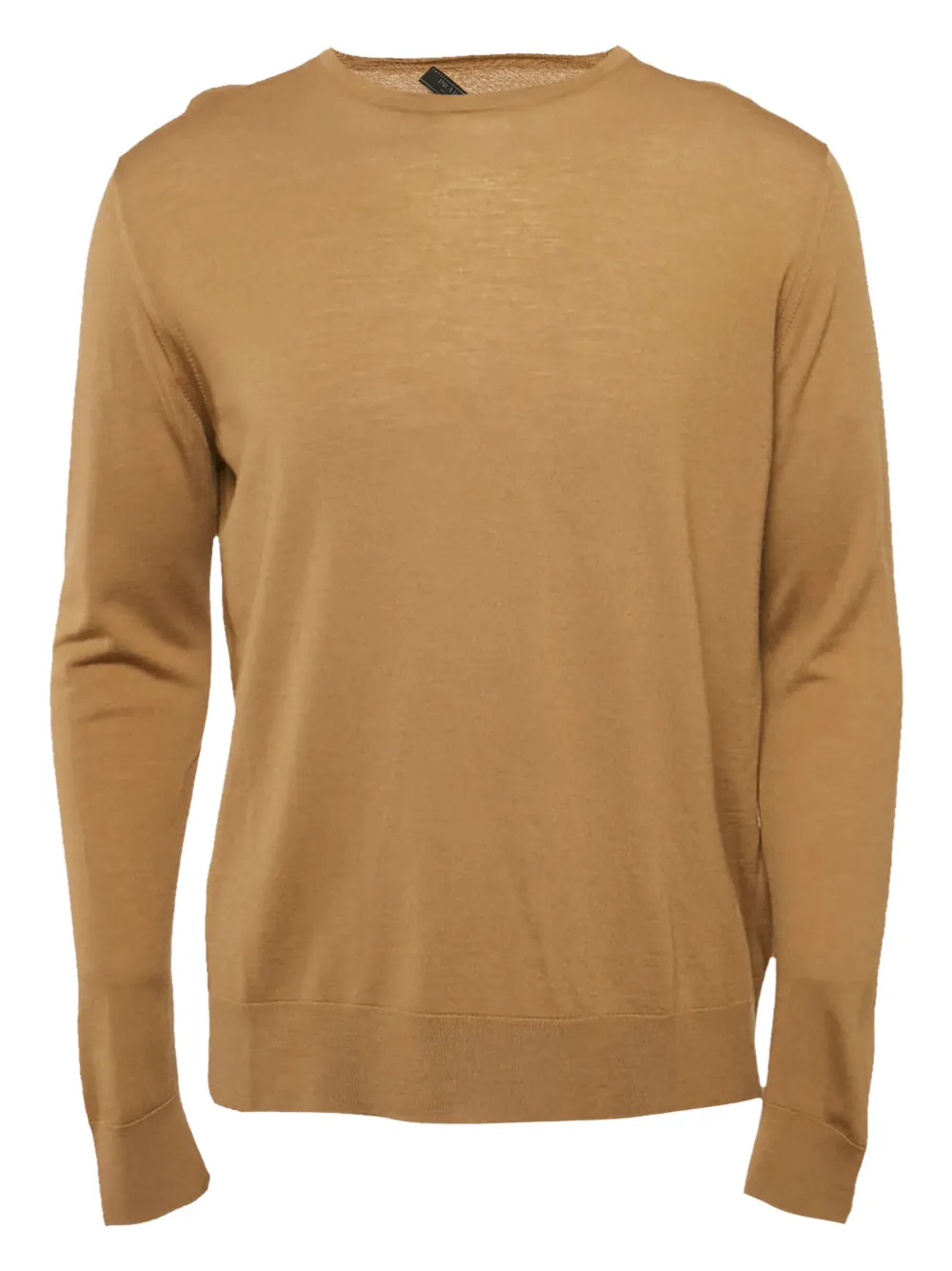 Prada Pre-Owned suéter de tejido fino de canalé con cuello redondo | marrón | Image 1