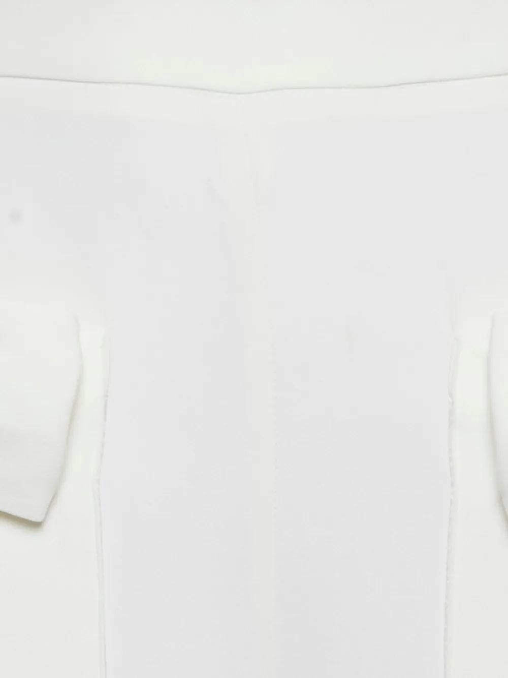 Elisabetta Franchi Cr�pe broek met strikdetail - Wit