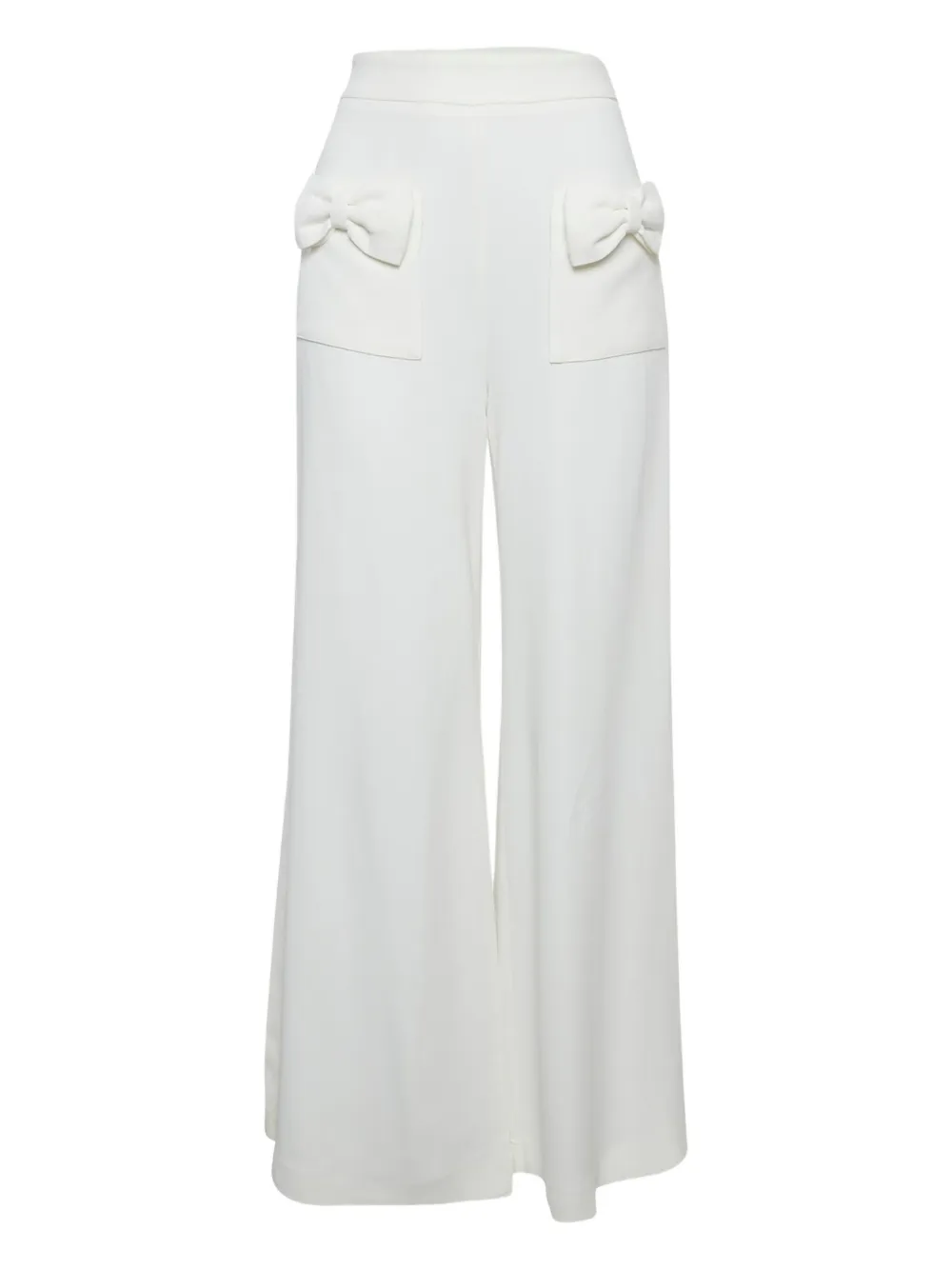 Elisabetta Franchi Pantaloni con fiocco - Bianco