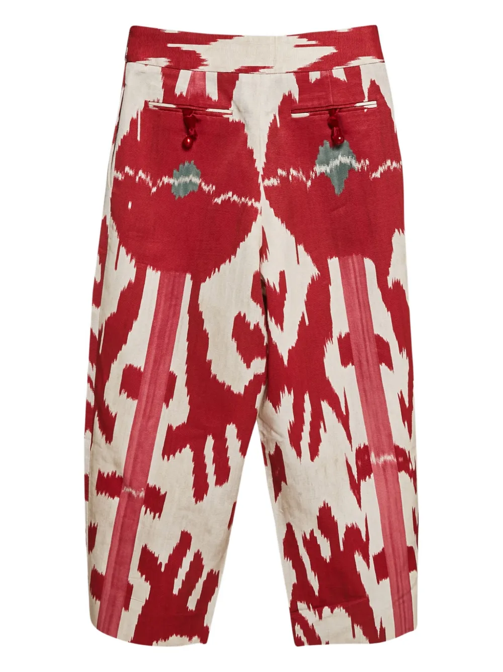 Emporio Armani Pre-Owned Broek met print - Rood