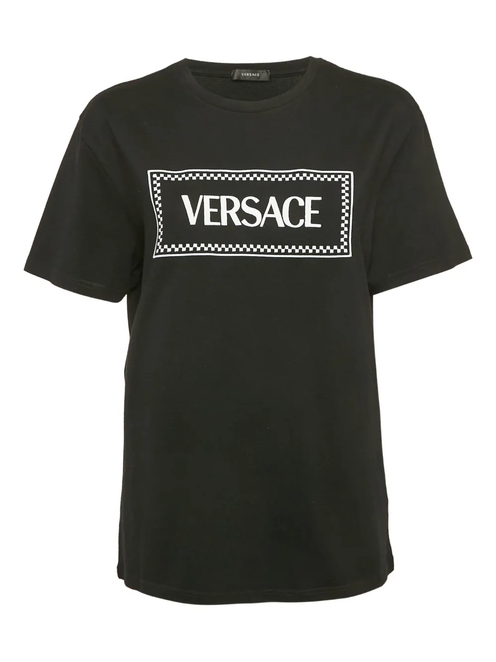 Versace Pre-Owned playera de algodón con logo bordado | negro | Image 1