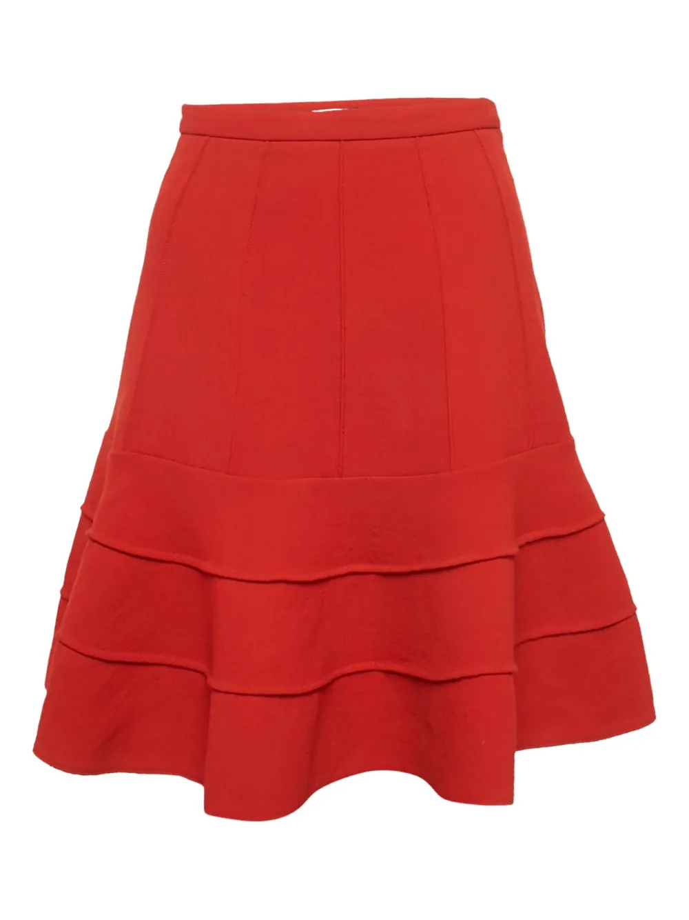 Miu Miu Pre-Owned Gonna con balze - Rosso