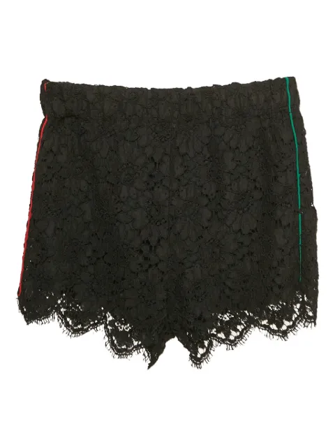 Gucci Pre-Owned lace scalloped-trim shorts
