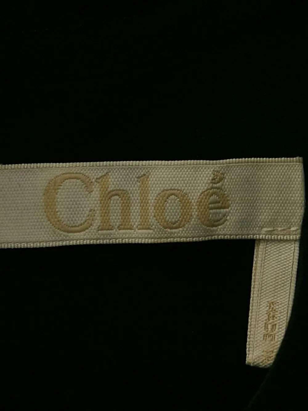 Pre-owned Chloé Floral Brocade Puff-sleeve Top In Black