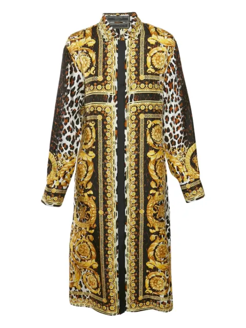 Versace Pre-Owned baroque-print silk dress