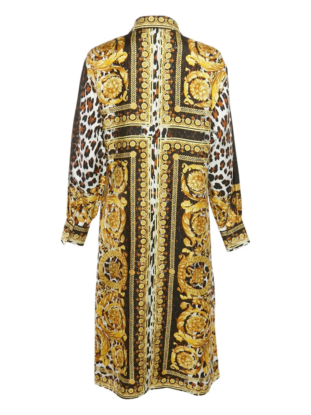 Versace Pre-Owned Jurk met barokprint - Geel