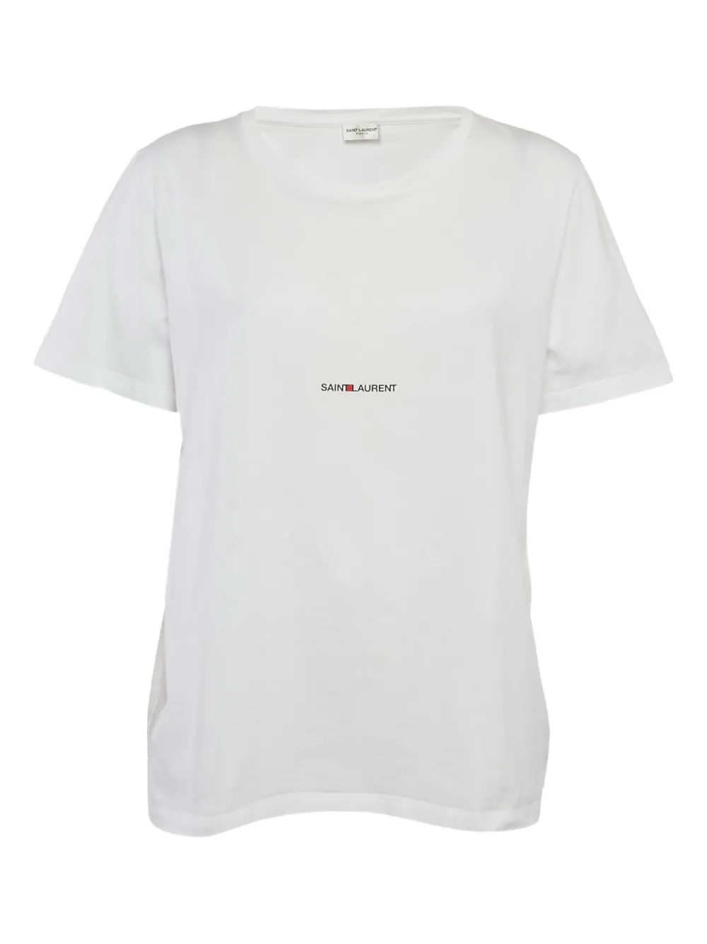 Pre-owned Saint Laurent Logo-print T-shirt In White