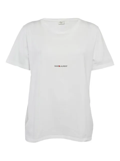 Saint Laurent Pre-Owned playera con logo estampado