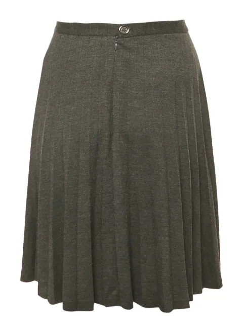 Burberry Pre-Owned falda midi con diseño plisado