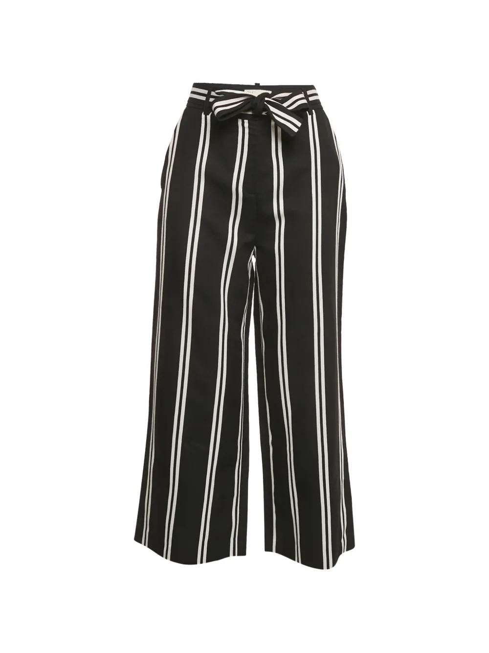 Maje gabardine striped-pattern trousers - Nero