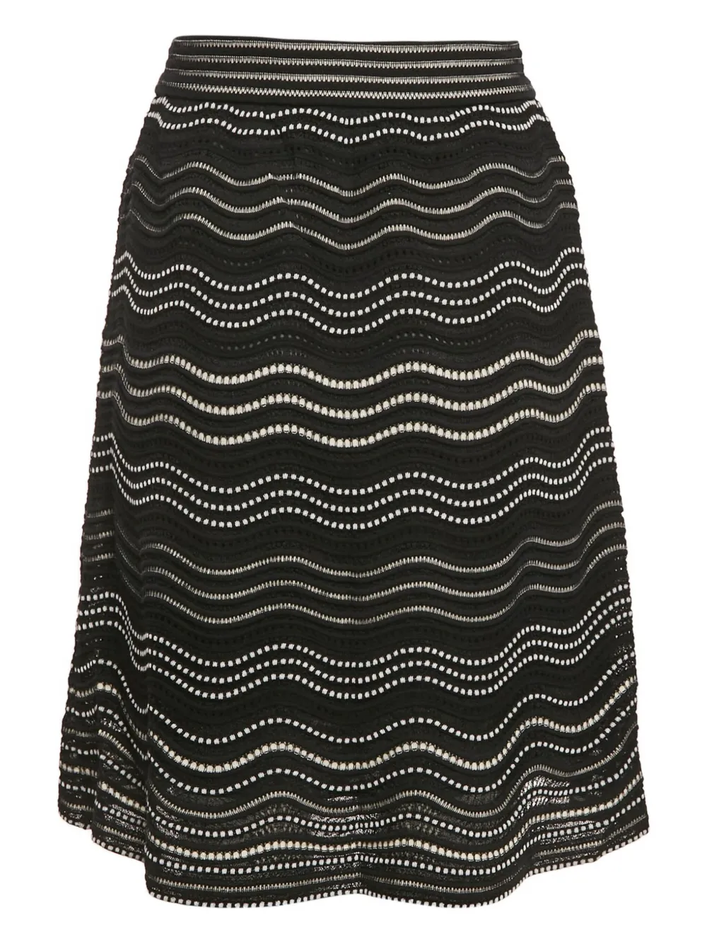 Missoni Pre-Owned Gonna in maglia con motivo ondulato - Nero