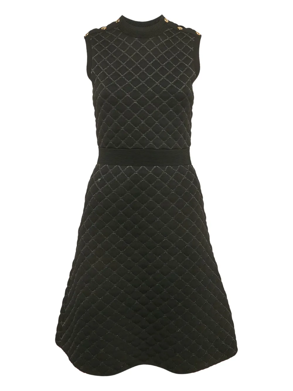 SANDRO Gestepptes Trägerkleid | Schwarz | Image 1